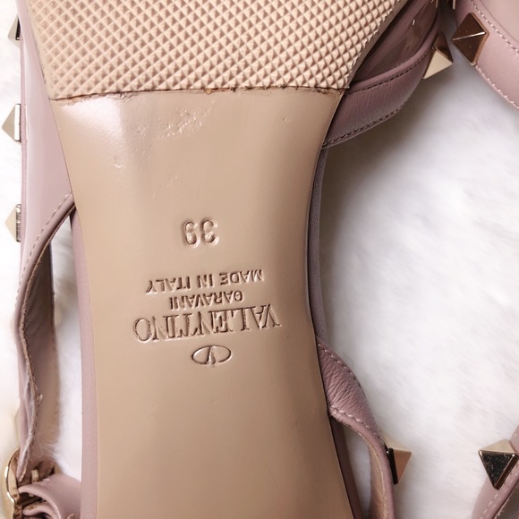 ❤️SOLD❤️Valentino rockstud slingback nude 39 - Picture 7 of 10